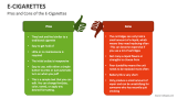 Pros and Cons of the E-Cigarettes - Slide 5