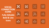 Social Connection Icons - Slide 1