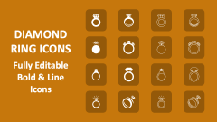 Diamond Ring Icons - Slide 1