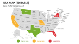 Sales Performance Report - USA Map - Slide 3