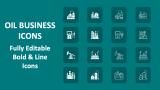 Oil Business Icons - Slide 1