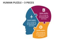 Human Puzzle - 3 Pieces - Slide