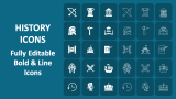 History Icons - Slide 1