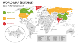 Sales Performance Report - World Map - Slide 3