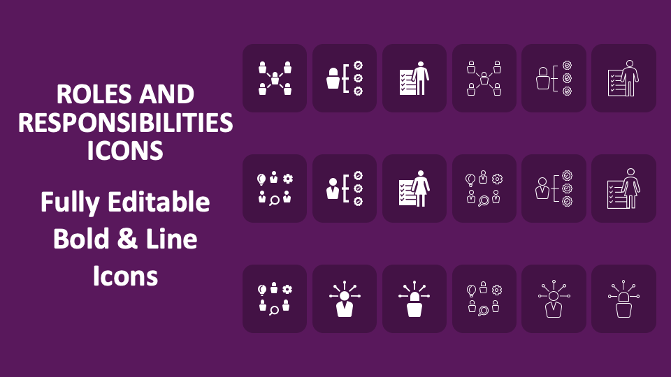 Roles And Responsibilities Icons for PowerPoint and Google Slides - PPT ...