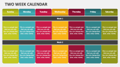 Two Week Calendar - Slide 1