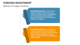 Methods of Foreign Investment - Slide 3