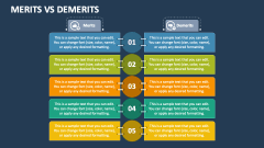 Merits Vs Demerits PowerPoint and Google Slides Template - PPT Slides