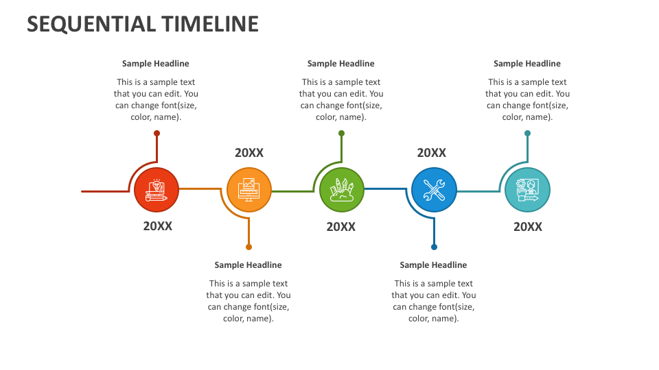 Sequential Timeline PowerPoint Presentation Slides - PPT Template