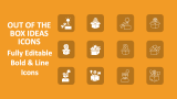 Out of The Box Ideas Icons - Slide 1