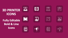 3D Printer Icons - Slide 1