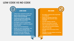 Low Code Vs No Code - Slide 1