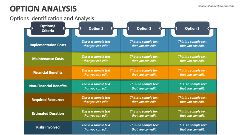 Which Option Is Not An Example Of An Interpretation Option Analysis PowerPoint and Google Slides Template - PPT Slides