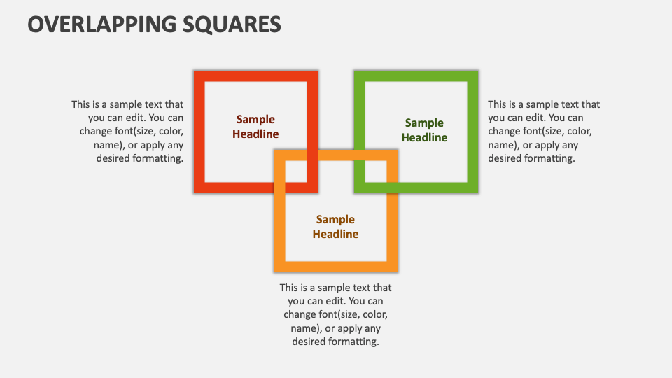 Overlapping Squares PowerPoint Presentation Slides PPT Template