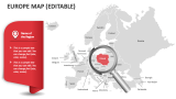 Europe Map (Editable) - Slide 5