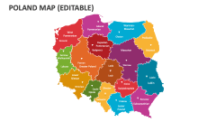 Poland Map (Editable) - Slide 1