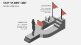 Easy Vs Difficult (Female Infographic) - Slide 2