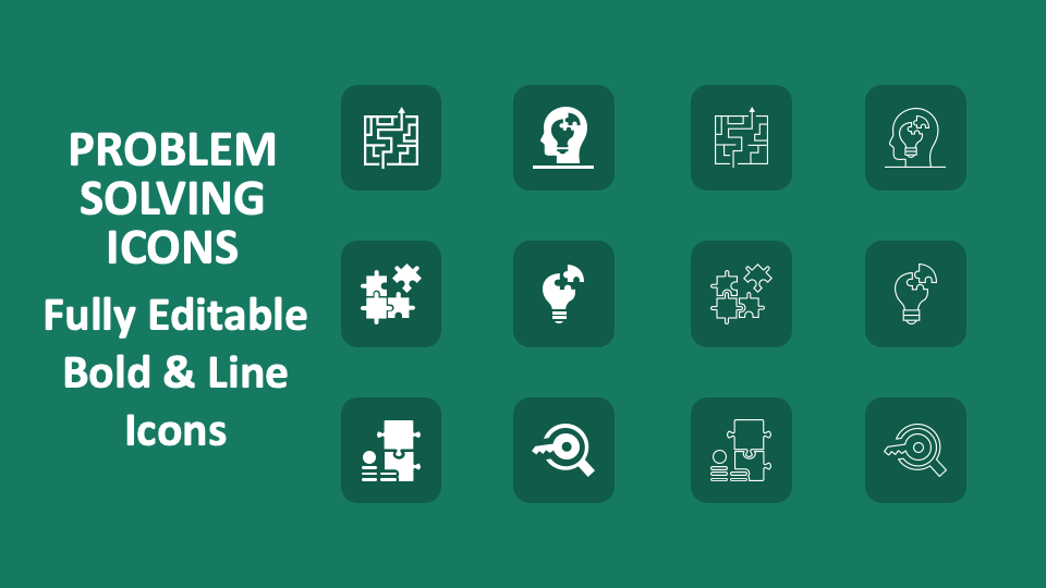 Problem Solving Icons for PowerPoint and Google Slides - PPT Slides