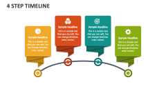 4 Step Timeline - Slide