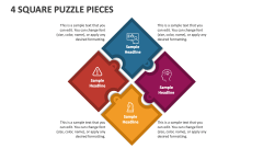 4 Square Puzzle Pieces - Slide