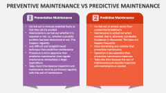 Preventive Maintenance Vs Predictive Maintenance - Slide 1