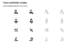 Tech Support Icons for PowerPoint and Google Slides - PPT Slides