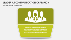 Leader as Communication Champion (Female Infographic) - Slide 1
