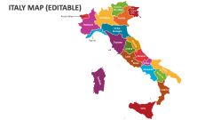 Italy Map (Editable) - Slide 1