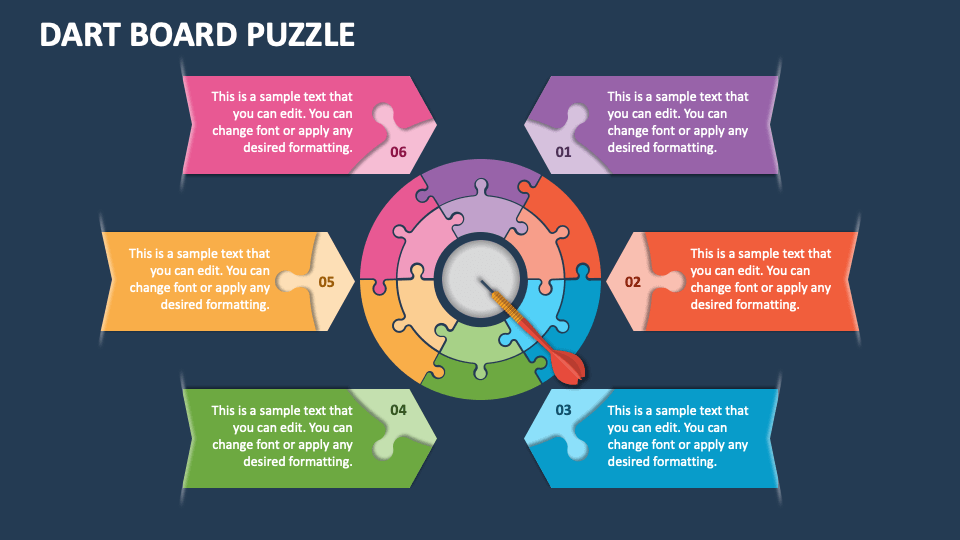 Dart Board Puzzle PowerPoint Presentation Slides PPT Template