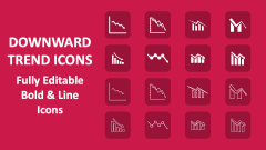 Downward Trend Icons - Slide 1