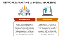 Network Marketing Vs Digital Marketing - Slide 1