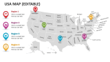 USA Map (Editable) - Slide 4