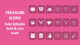 Treasure  Icons - Slide 1