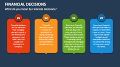 What do you mean by Financial Decisions? - Slide 1
