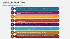 Visual Marketing Checklist - Slide 1