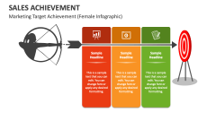 Marketing Target Achievement (Female Infographic) - Slide 1