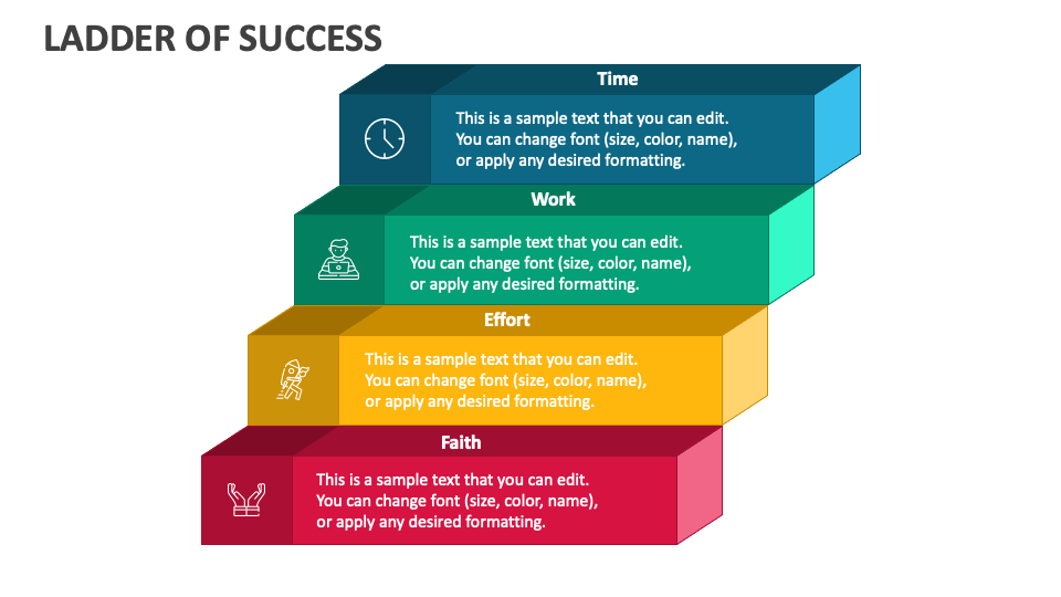 Ladder of Success PowerPoint Presentation Slides PPT Template