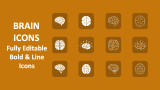 Brain Icons - Slide 1