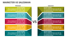 Marketer Vs Salesman - Slide 1