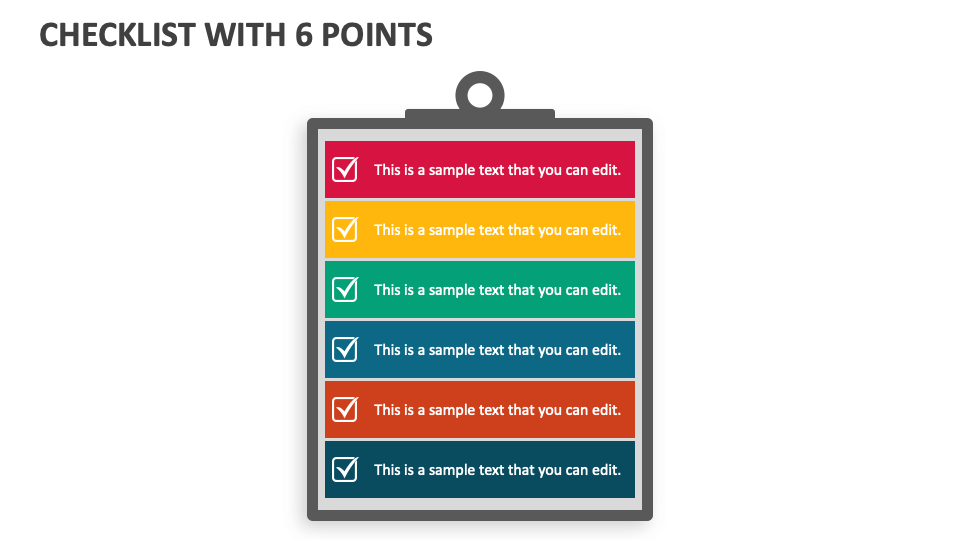 google slide presentation checklist