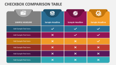 Checkbox Comparison Table - Slide 1