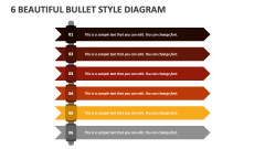 6 Beautiful Bullet Style Diagram - Slide