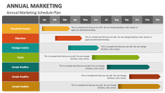 Annual Marketing Schedule Plan - Slide 1