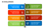 8 Challenges PowerPoint and Google Slides Template - PPT Slides