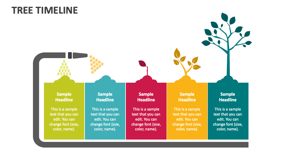 Tree Timeline PowerPoint and Google Slides Template - PPT Slides