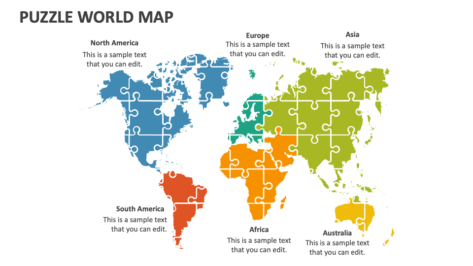 Puzzle World Map - Slide