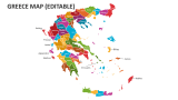 Greece Map (Editable) - Slide 1