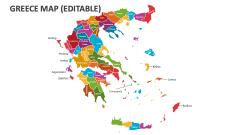 Greece Map (Editable) - Slide 1