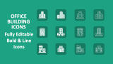 Office Building Icons - Slide 1