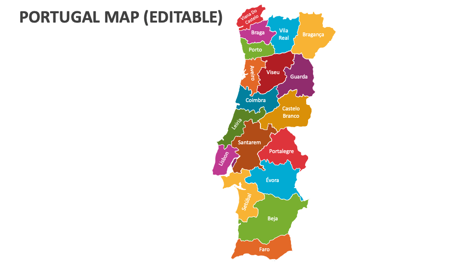 Portugal districts free map